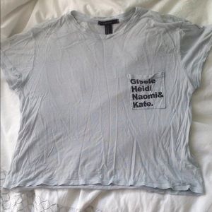 Forever 21 Blue Crop Top